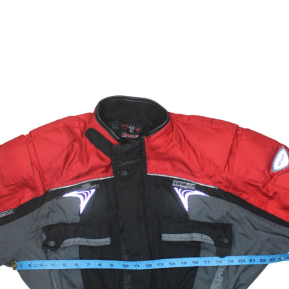 MQP Men's Red Black Motorcycle Waterproof Jacket Size 46 Nylon