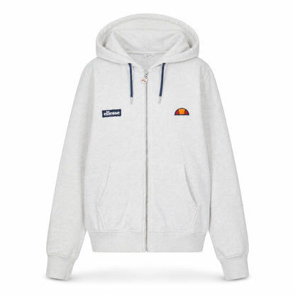 Ellesse Unisex White Full Zip Hoodie Size 12 Regular Fit
