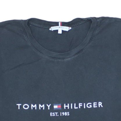 Tommy Hilfiger Men's Black Crew Neck Short Sleeve T-Shirt Size S