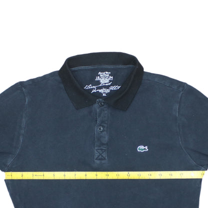 Lacoste Men's Black Cotton Polo Shirt XL Short Sleeve Casual