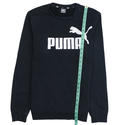 Puma Boys Black Crew Neck Long Sleeve Pullover Sweatshirt 15-16 Years