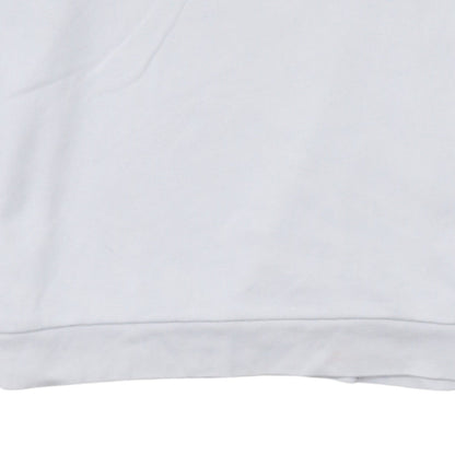 Levi's Women's White Small Crew Neck Logo Sweatshirt Cotton