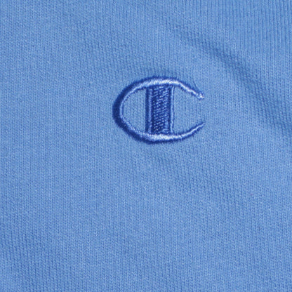 Champion Mens Blue 1/4 Zip Organic Cotton Sweatshirt Large