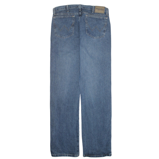 Wrangler Men's Blue 34x34 Straight Fit Denim Jeans
