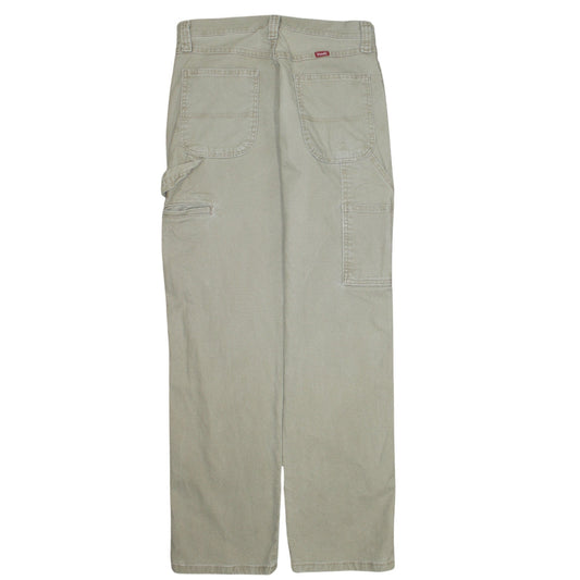 Wrangler Men's Beige Straight Leg Jeans 30x32 Cotton Blend