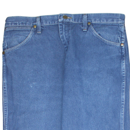 Wrangler Men's Blue Straight Regular Fit Denim Jeans 34x36