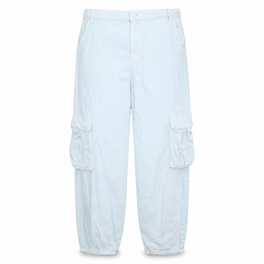 Levi's Women's Light Blue Cargo Jeans Size 31 Relaxed Fit