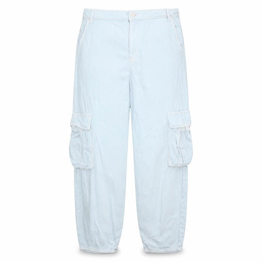 Levi's Women's Light Blue Cargo Jeans Size 31 Relaxed Fit
