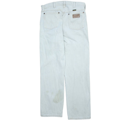 Wrangler Men Light Blue Straight Denim Jeans 32x30 Regular Fit