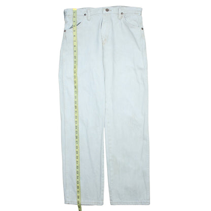 Wrangler Men Light Blue Straight Denim Jeans 32x30 Regular Fit