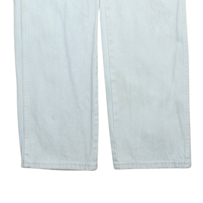 Wrangler Men Light Blue Straight Denim Jeans 32x30 Regular Fit