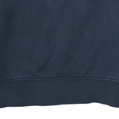 Russell Men's Black Small Crew Neck Embroidered Wolf Sweatshirt