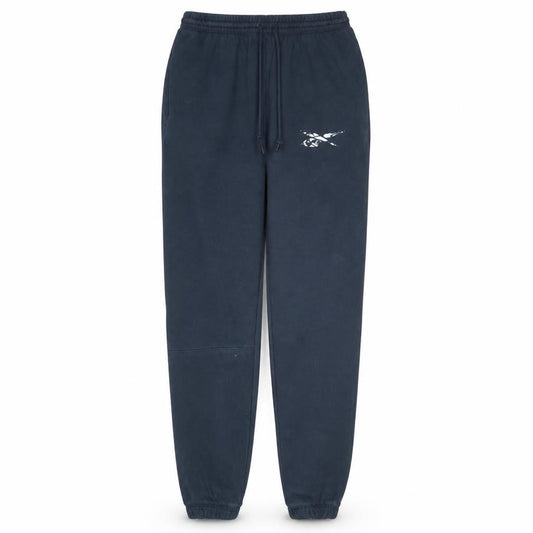 Reebok Womens Black Jogger Sweatpants Size S Fleece Tapered Activewear