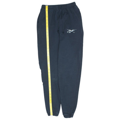 Reebok Womens Black Jogger Sweatpants Size S Fleece Tapered Activewear