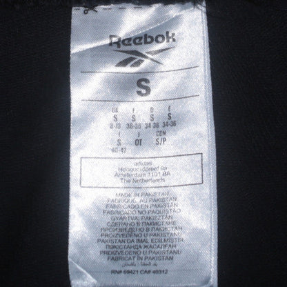 Reebok Womens Black Jogger Sweatpants Size S Fleece Tapered Activewear