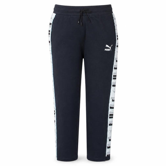 Puma Women’s Black Jogger Trousers Size 10 Side Stripe Activewear