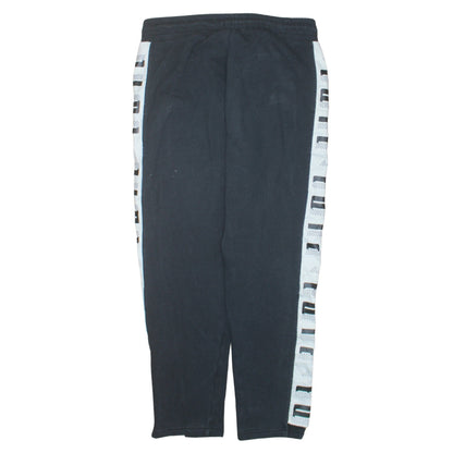 Puma Women’s Black Jogger Trousers Size 10 Side Stripe Activewear