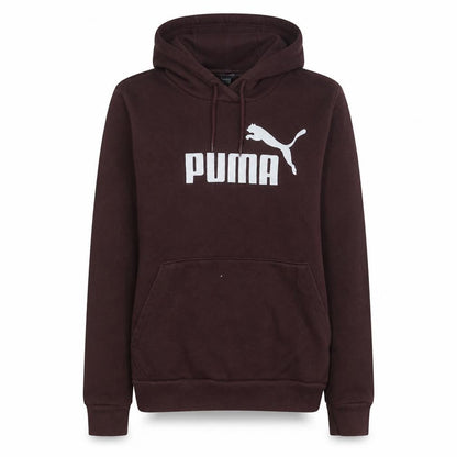 Puma Womens Burgundy Hoodie UK 12 Pullover Logo Sweatshirt