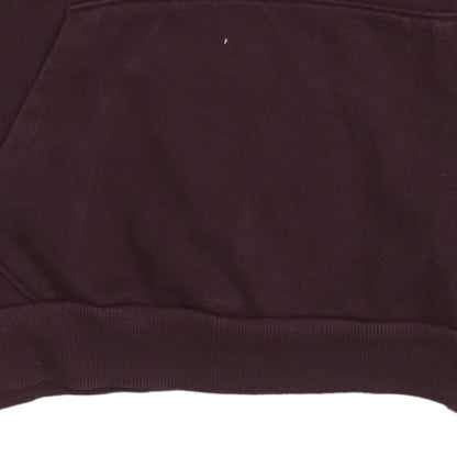 Puma Womens Burgundy Hoodie UK 12 Pullover Logo Sweatshirt