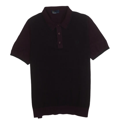 Fred Perry Men's Purple Cotton Knit Polo Shirt XL Classic Fit