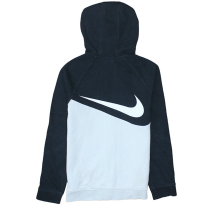 Nike Boys Black Full Zip Hoodie Size L 147-158cm Colourblock Sportswear