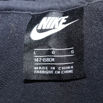 Nike Boys Black Full Zip Hoodie Size L 147-158cm Colourblock Sportswear