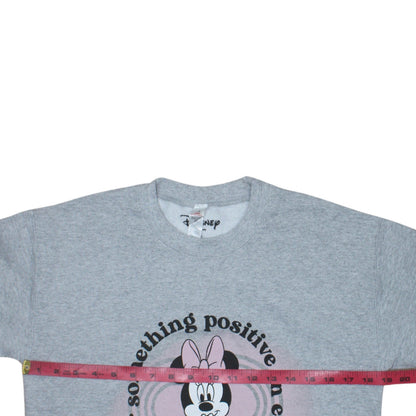 Disney x Topshop Women's Grey Minnie Mouse Pullover Sweatshirt UK 10