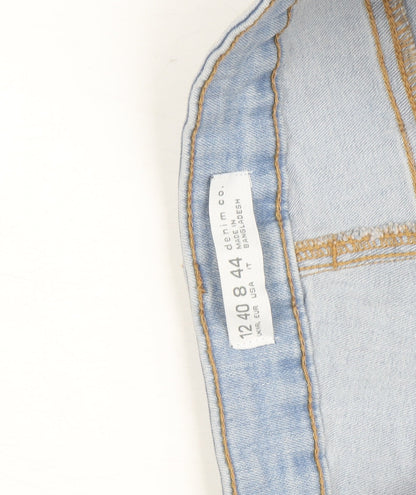 Denim Co. Women's Blue Skinny Jeans Size 16 Slim Fit Stretch Denim