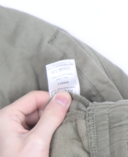 Avenue Men’s Green Cotton Sweat Shorts Size S Elastic Drawstring Waist