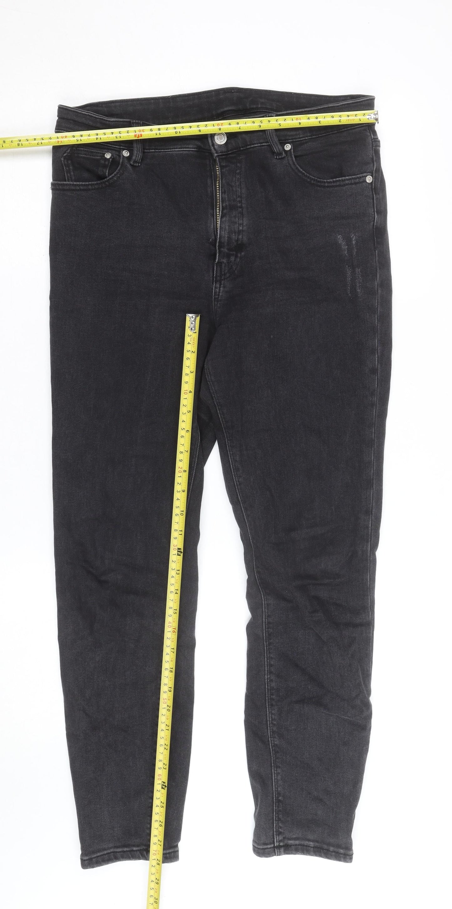Marks and Spencer Women Black Skinny Stretch Jeans Size 14