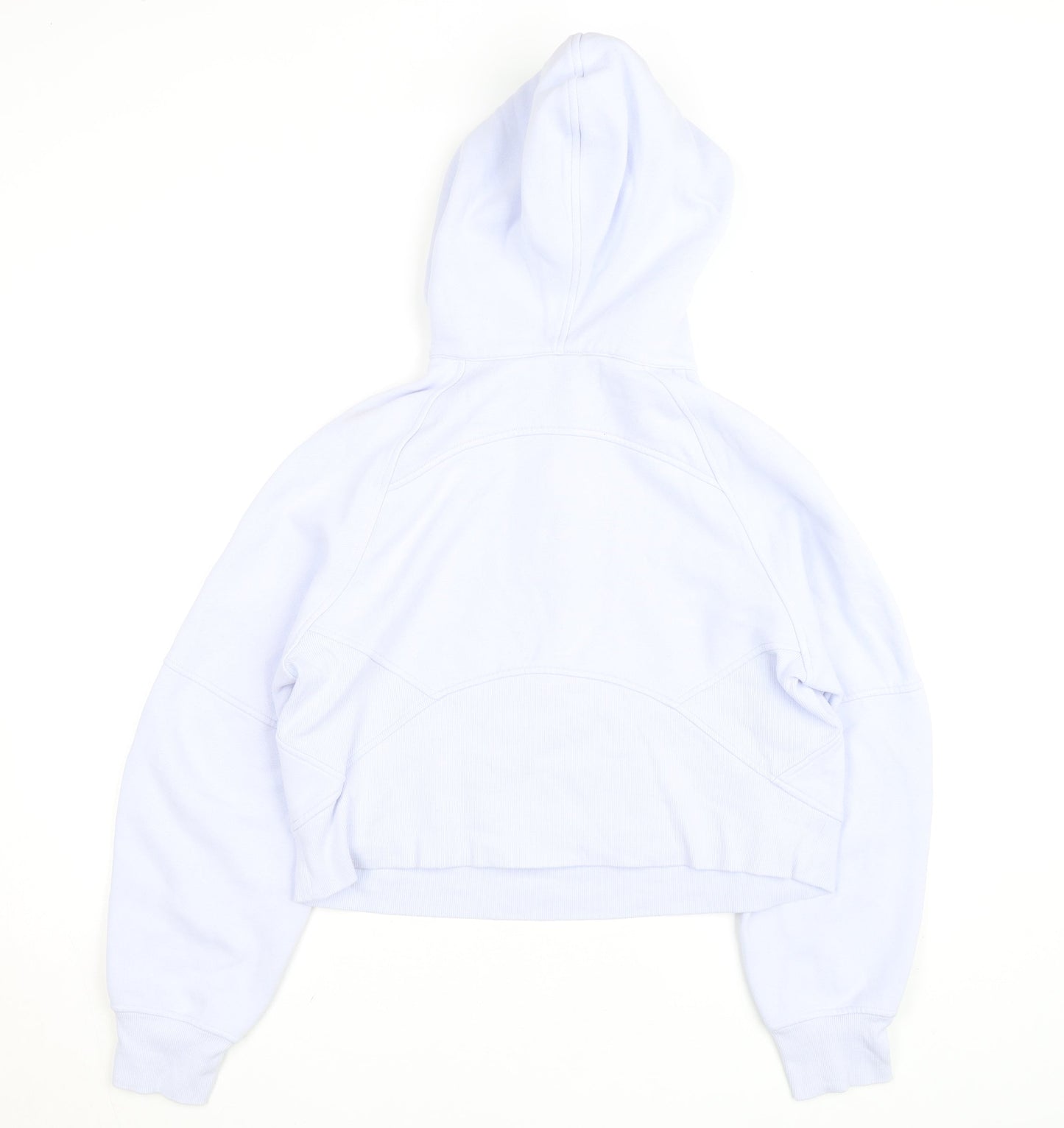 Lululemon Womens Light Blue 1/2 Zip Hoodie Size M Cotton Blend