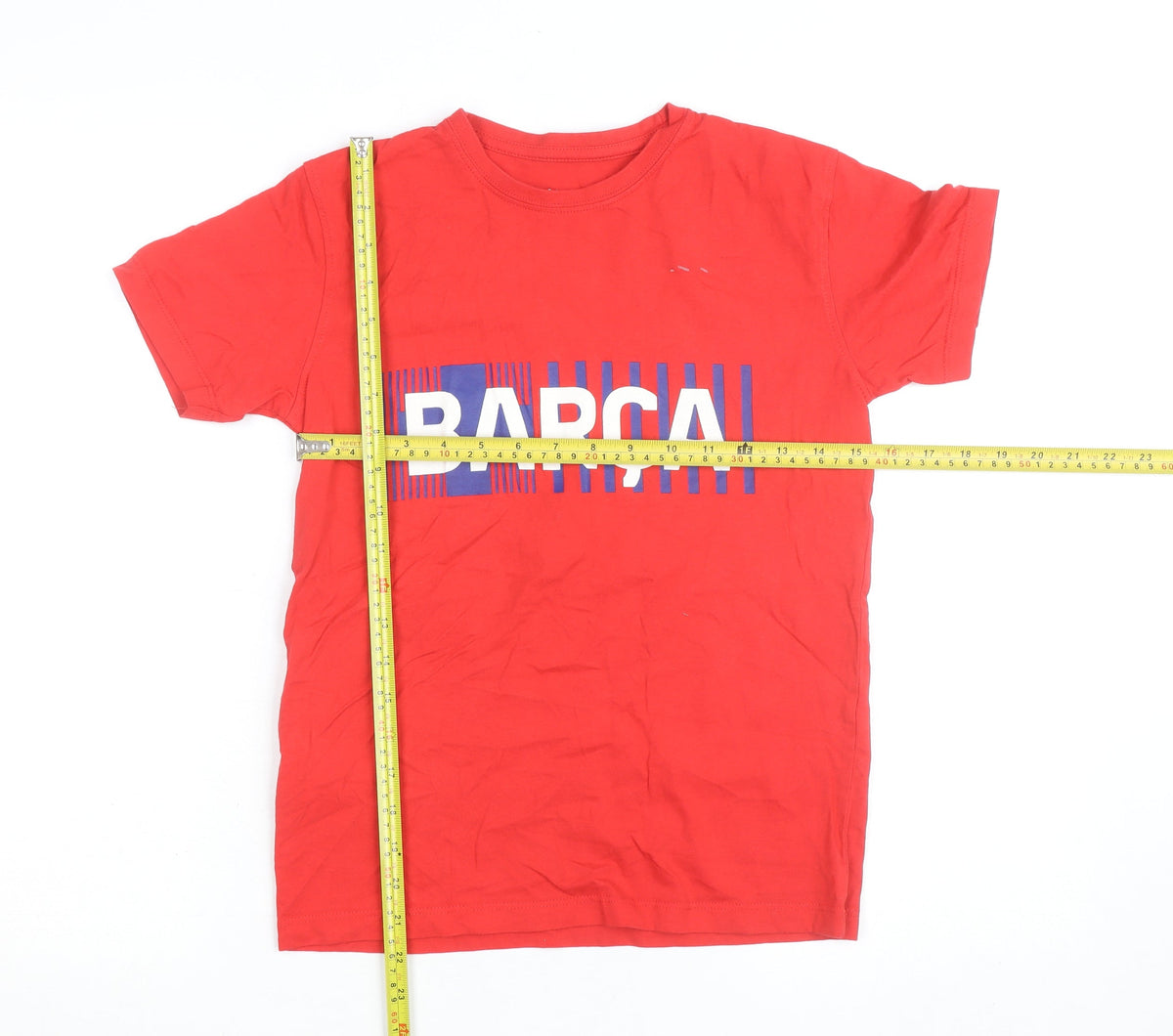 FC Barcelona Red Teens Size 10 Basic Cotton T-Shirt