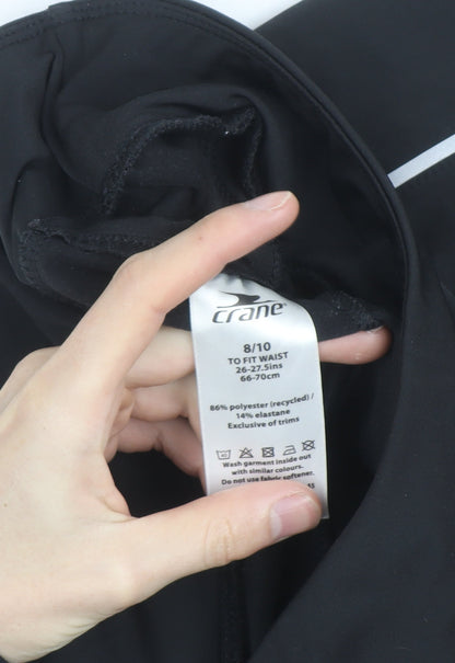 Crane Men's Black Small Compression Leggings Running Trousers