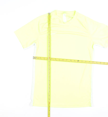 Nike Men's Yellow Dri-FIT Short Sleeve Athletic T-Shirt Size S