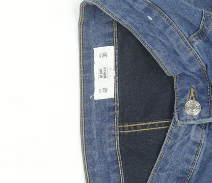 Denim Woman Blue Skinny Jeans Women Size 12 Mid Rise Stretch Cotton