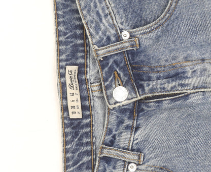 Denim Co Women Blue Mom Jeans Size 10 High Rise Classic Fit