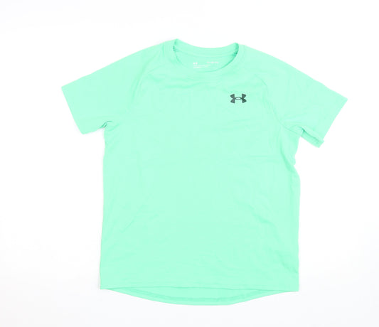 Under Armour Teens Green Loose Fit Short Sleeve Active T-Shirt L
