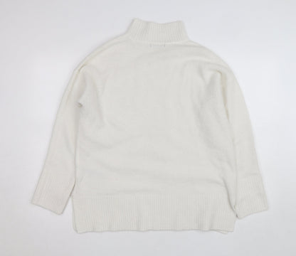 Dunnes Stores Women’s White Roll Neck Knit Jumper Size S