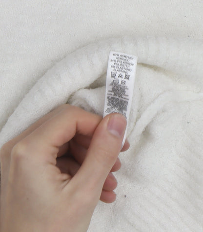 Dunnes Stores Women’s White Roll Neck Knit Jumper Size S