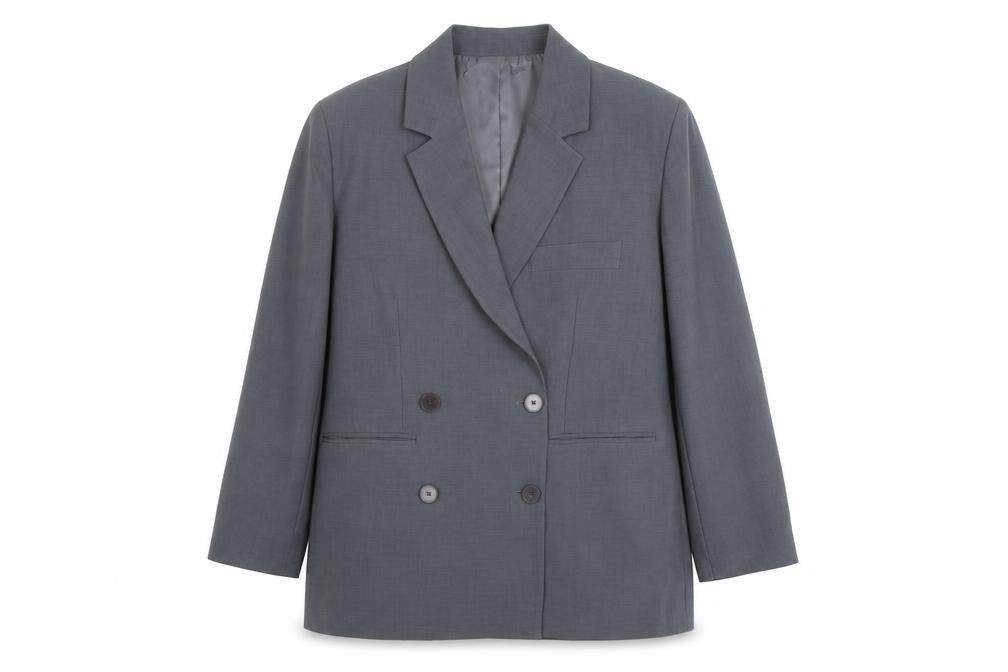 Primark Rita Ora x Primark Women's Grey Blazer L Classic Lined Workwear Jacket
