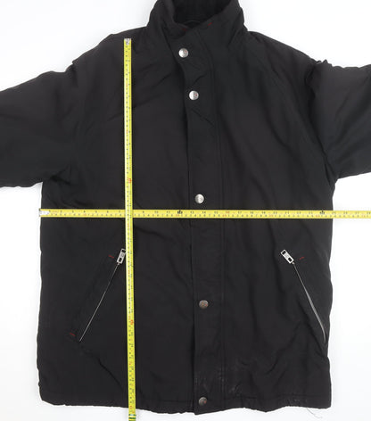 Bugatti Men's Black L Parka Jacket Water Resistant Winter Coat