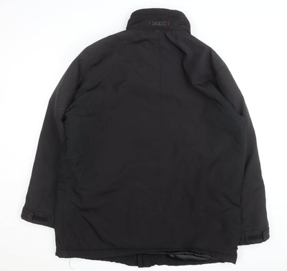 Bugatti Men's Black L Parka Jacket Water Resistant Winter Coat