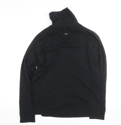 Crane Women Black L Basic Activewear Jacket Lightweight Stretch
