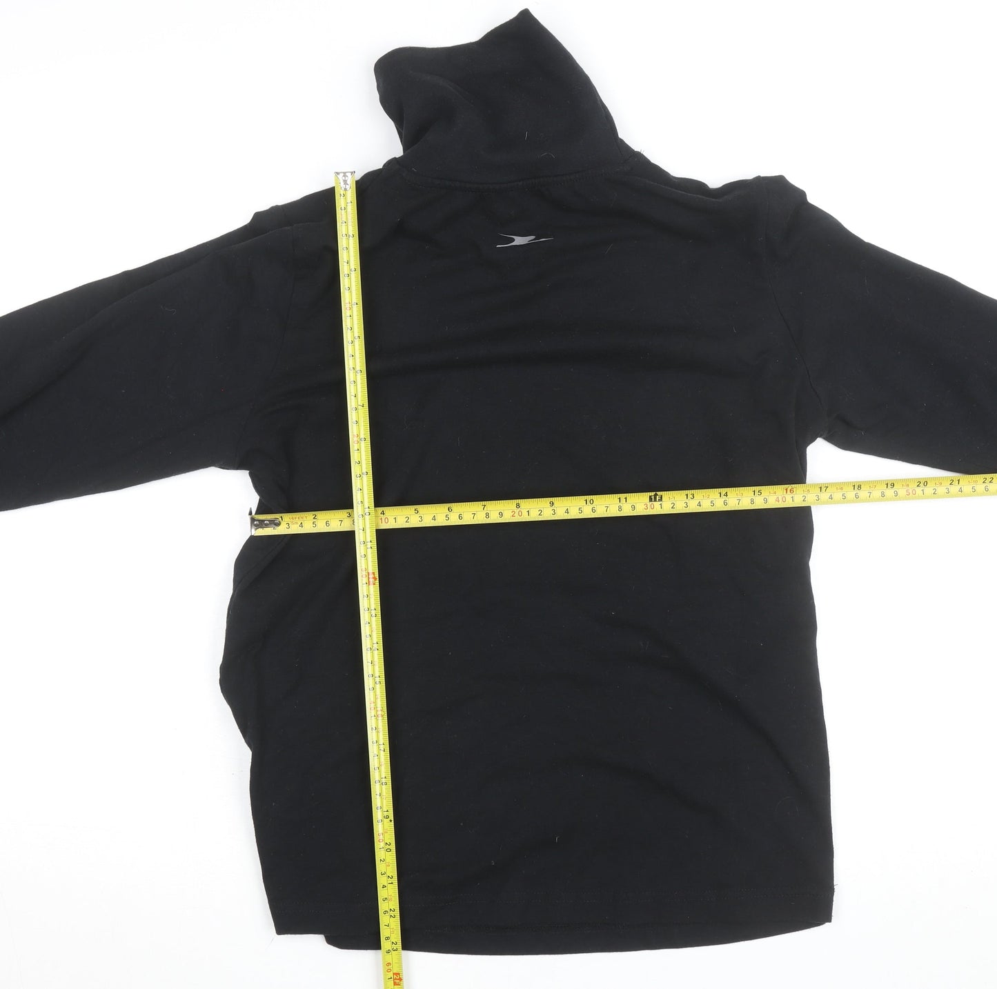 Crane Women Black L Basic Activewear Jacket Lightweight Stretch