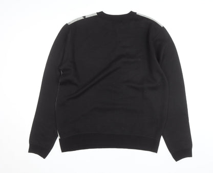 Charles Norton Mens Grey Argyle Crew Neck Pullover Jumper 2XL