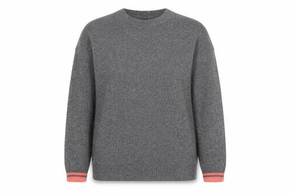 Next Women Grey Star Knit Pullover Jumper Size 10