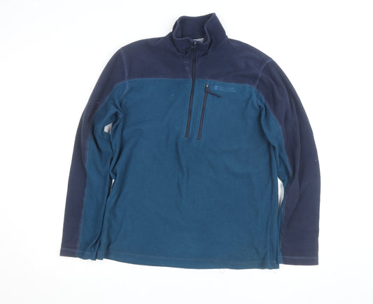 Mountain Warehouse Men's Blue Fleece Half Zip Jacket Size S Regular