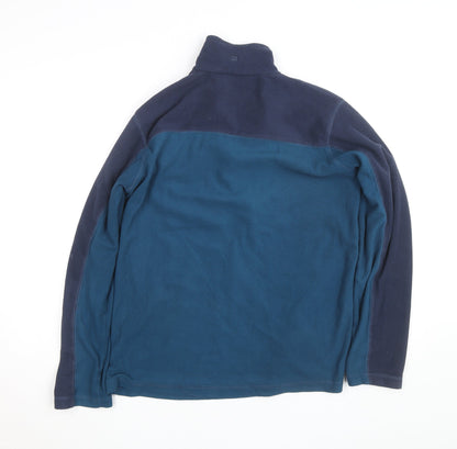Mountain Warehouse Men's Blue Fleece Half Zip Jacket Size S Regular
