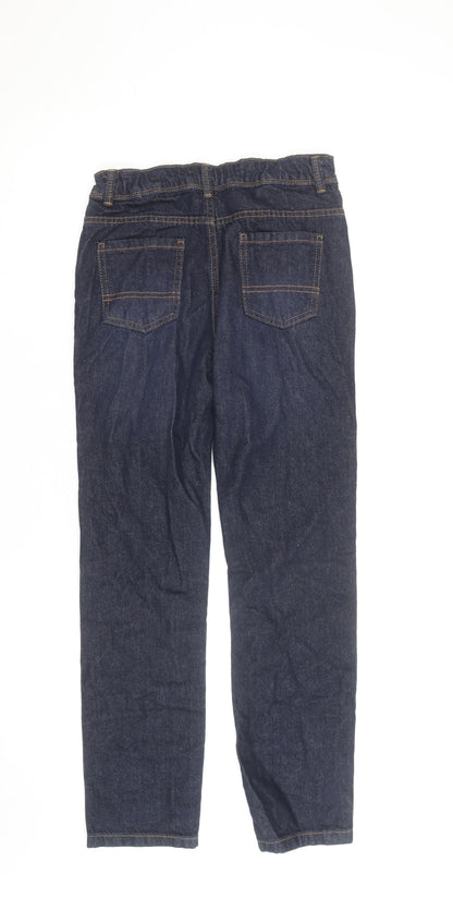 Primark Boys Blue Straight Jeans 11-12 Years 152 cm Cotton Denim