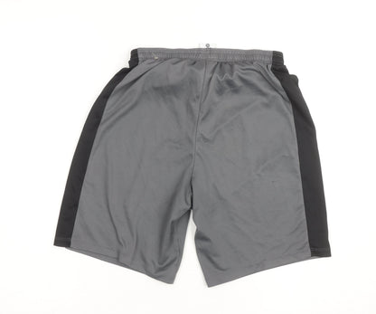 Nike Boys Grey Dri-FIT XL Athletic Shorts with Elastic Waist